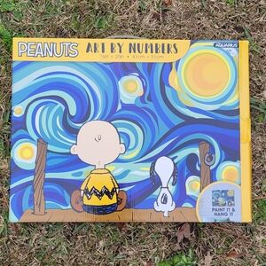 Peanuts Art by Numbers - Blue, Yellow, and Brown